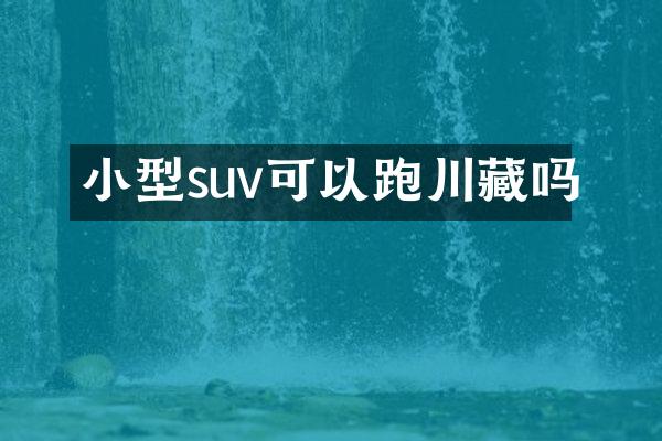 小型suv可以跑川藏吗