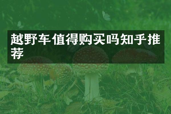 越野车值得购买吗知乎推荐