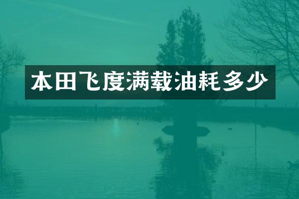 本田飞度满载油耗多少