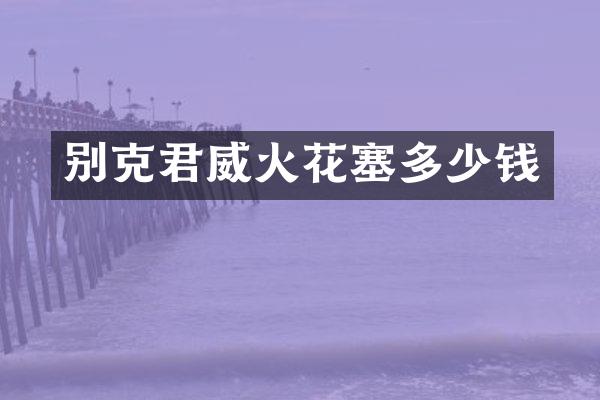 别克君威火花塞多少钱