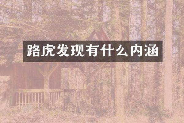 路虎发现有什么内涵