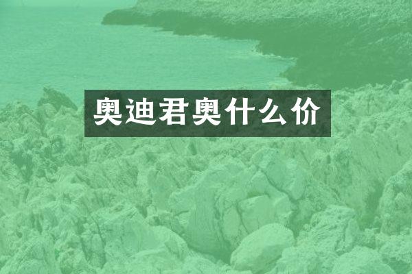 奥迪君奥什么价