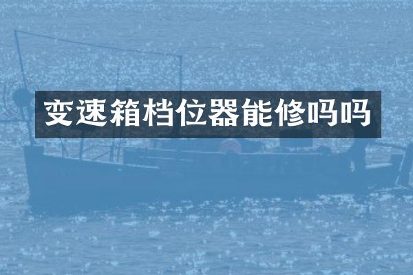变速箱档位器能修吗吗