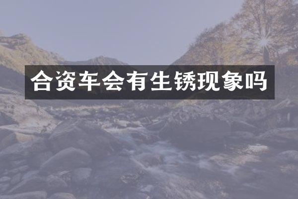 合资车会有生锈现象吗