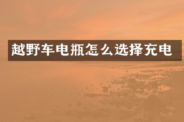 越野车电瓶怎么选择充电