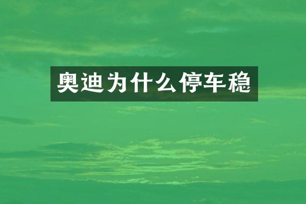 奥迪为什么停车稳