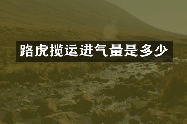 路虎揽运进气量是多少