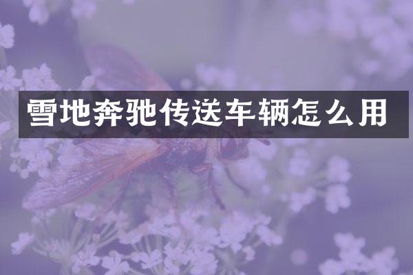 雪地奔驰传送车辆怎么用