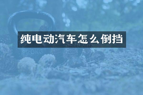 纯电动汽车怎么倒挡