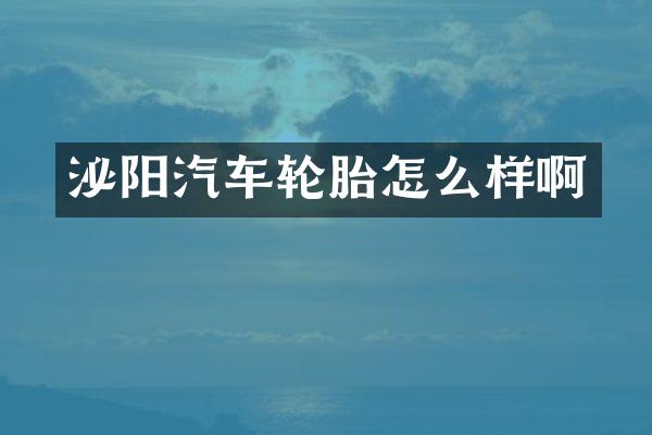 泌阳汽车轮胎怎么样啊