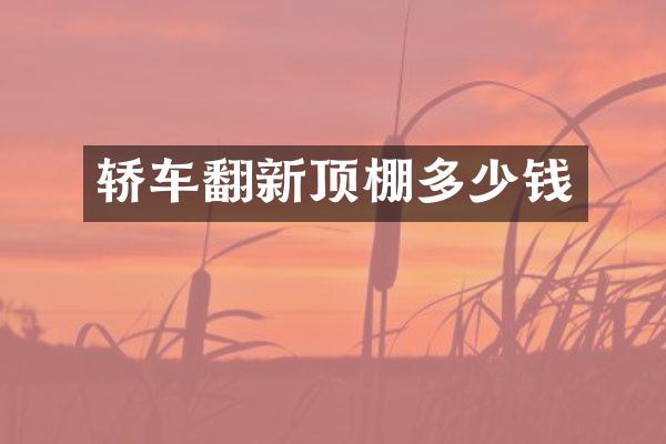 轿车翻新顶棚多少钱