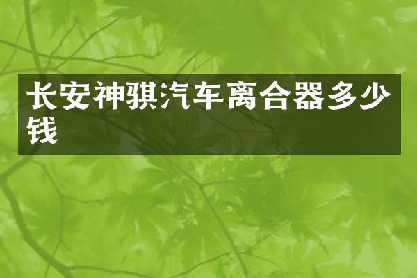 长安神骐汽车离合器多少钱