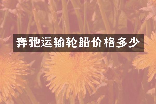 奔驰运输轮船价格多少
