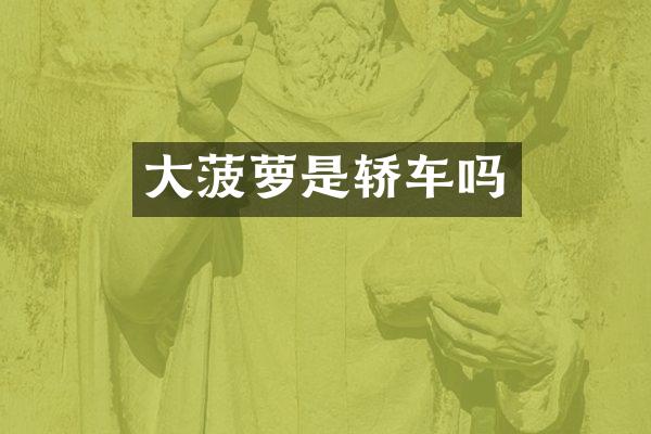 大菠萝是轿车吗