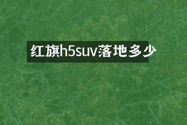红旗h5suv落地多少