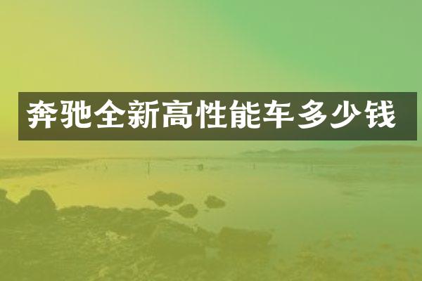 奔驰全新高性能车多少钱