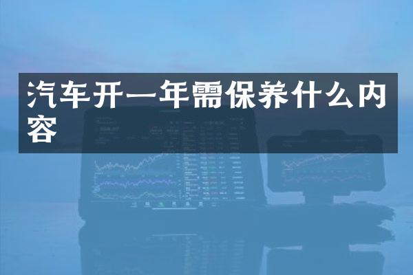 汽车开一年需保养什么内容