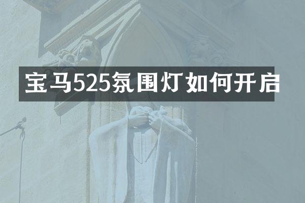 宝马525氛围灯如何开启