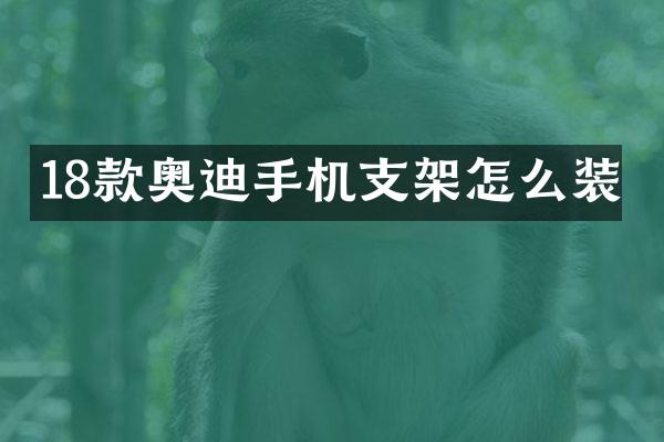 18款奥迪手机支架怎么装