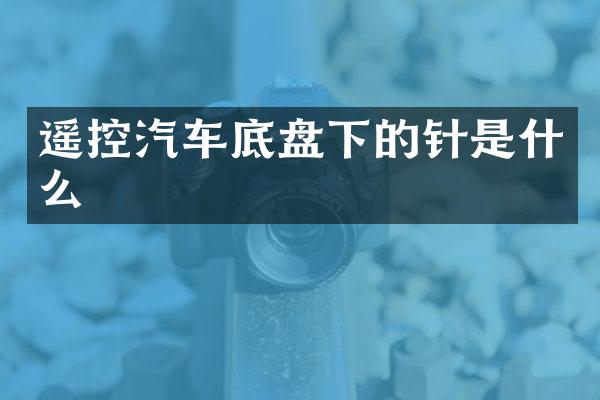 遥控汽车底盘下的针是什么