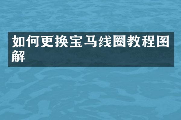 如何更换宝马线圈教程图解