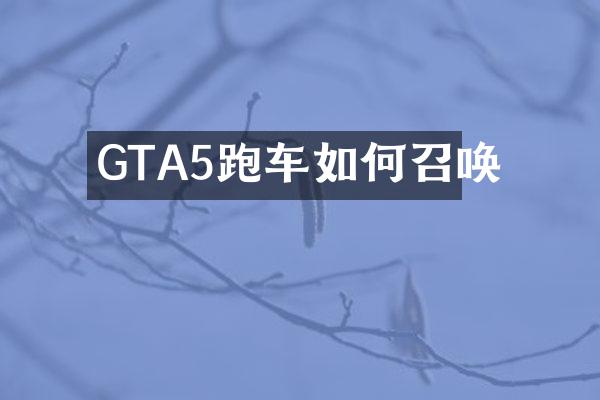 GTA5跑车如何召唤