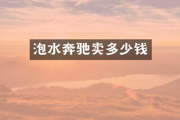 泡水奔驰卖多少钱
