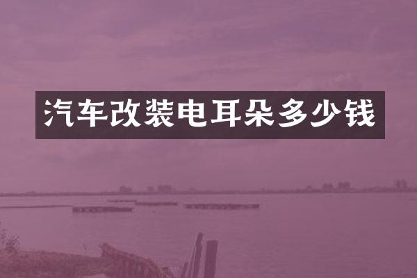 汽车改装电耳朵多少钱