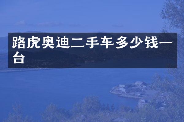 路虎奥迪二手车多少钱一台