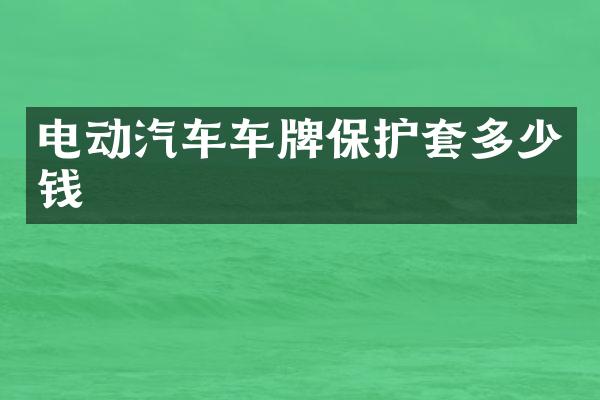 电动汽车车牌保护套多少钱
