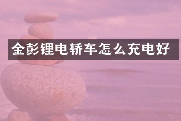 金彭锂电轿车怎么充电好