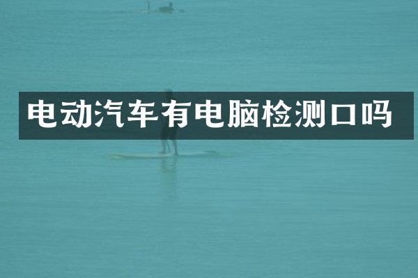 电动汽车有电脑检测口吗