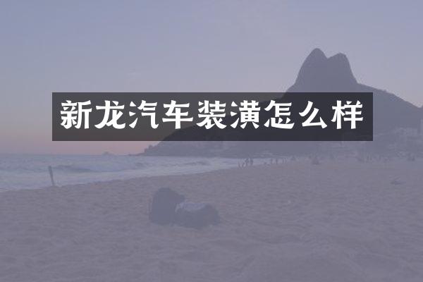 新龙汽车装潢怎么样