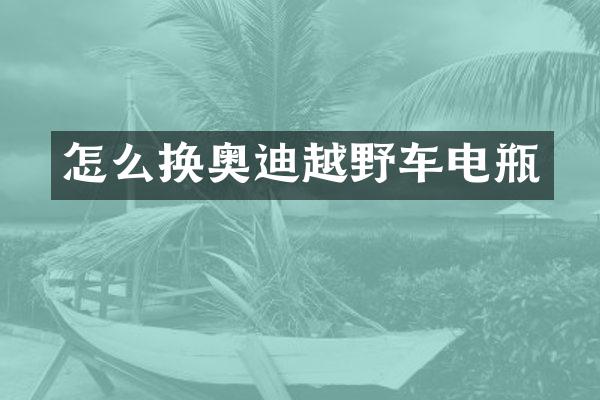 怎么换奥迪越野车电瓶