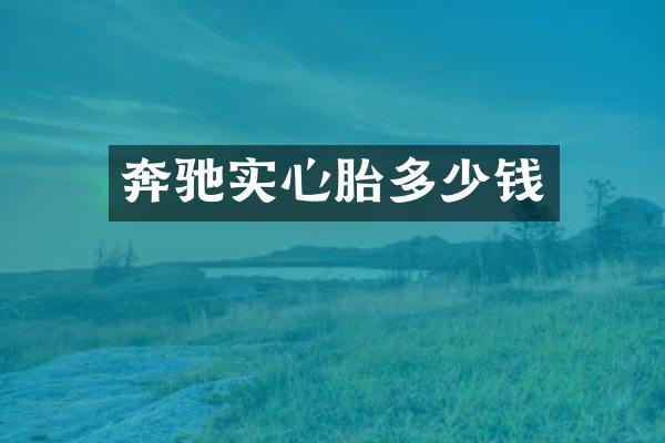 奔驰实心胎多少钱