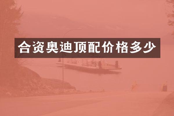 合资奥迪顶配价格多少