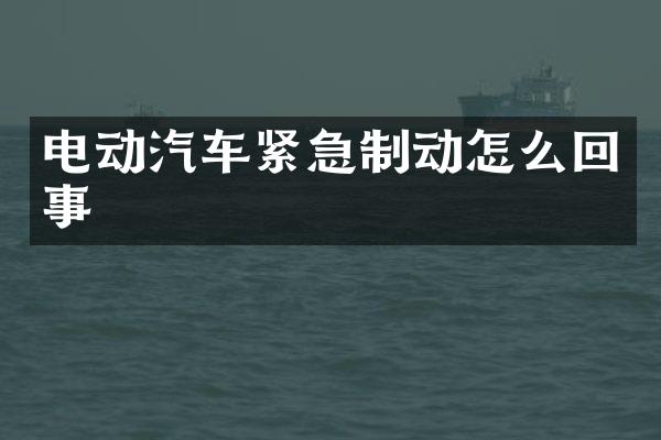 电动汽车紧急制动怎么回事