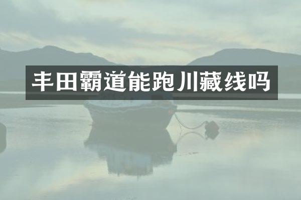 丰田霸道能跑川藏线吗