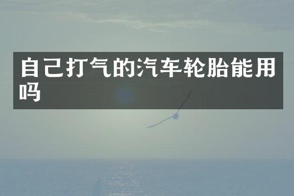 自己打气的汽车轮胎能用吗