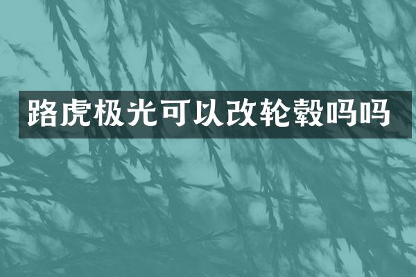 路虎极光可以改轮毂吗吗