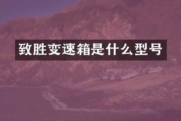 致胜变速箱是什么型号