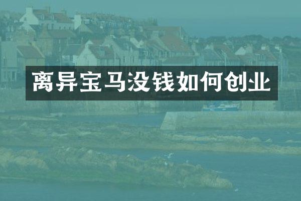 离异宝马没钱如何创业