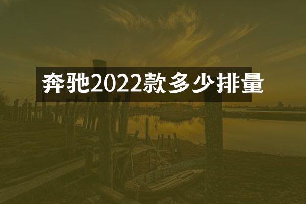 奔驰2022款多少排量