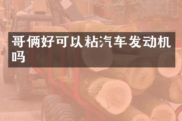 哥俩好可以粘汽车发动机吗