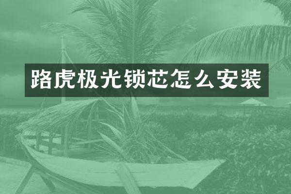 路虎极光锁芯怎么安装