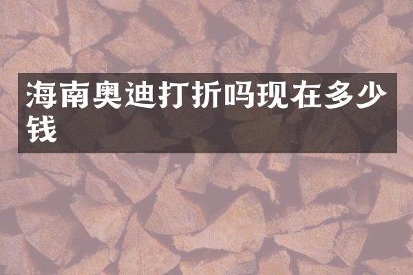 海南奥迪打折吗现在多少钱