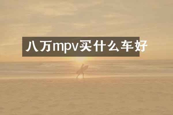 八万mpv车好