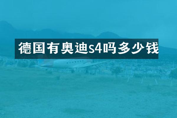 德国有奥迪s4吗多少钱