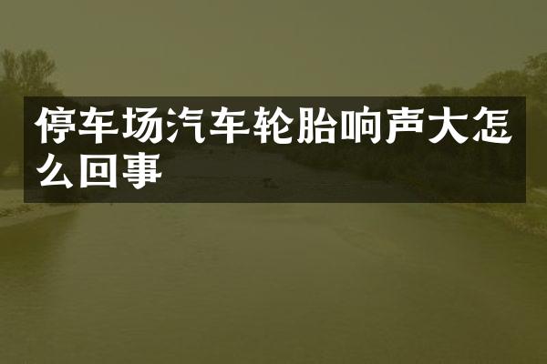 停车场汽车轮胎响声大怎么回事