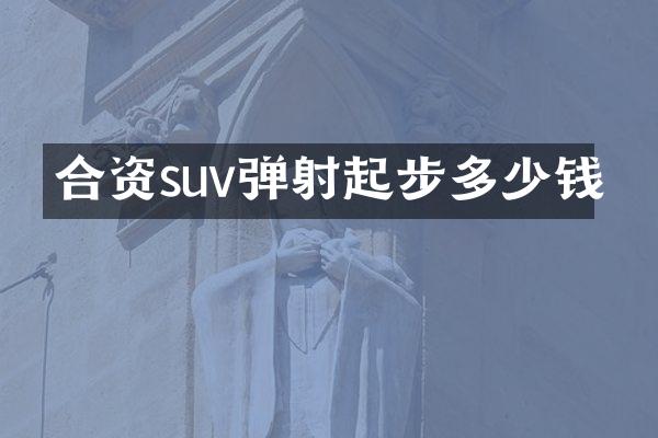 合资suv弹射起步多少钱